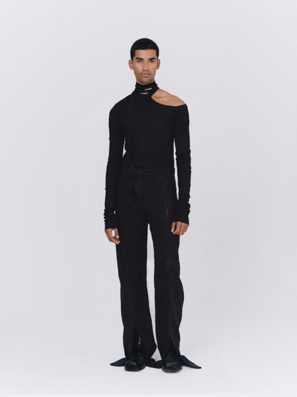 S3 Halla Top Fitted Long Sleeve - Black