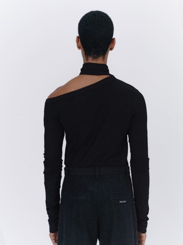 S3 Halla Top Fitted Long Sleeve - Black