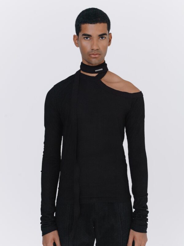 S3 Halla Top Fitted Long Sleeve - Black
