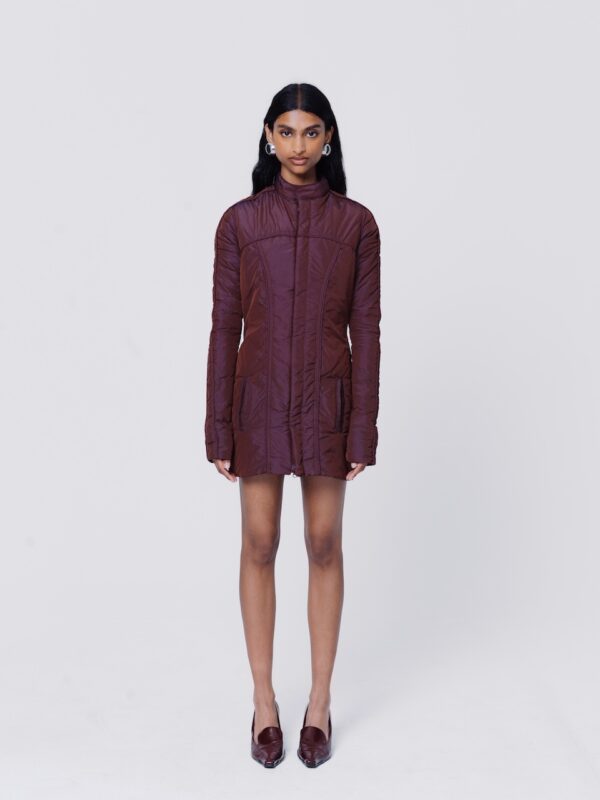 S3 IOSHI DRESS - BURGUNDY