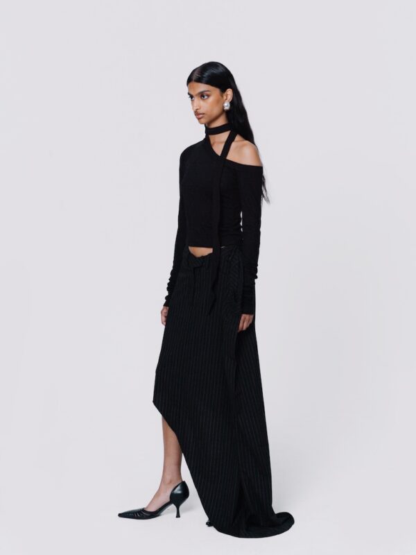 S3 Halla top fitted long sleeve - Black